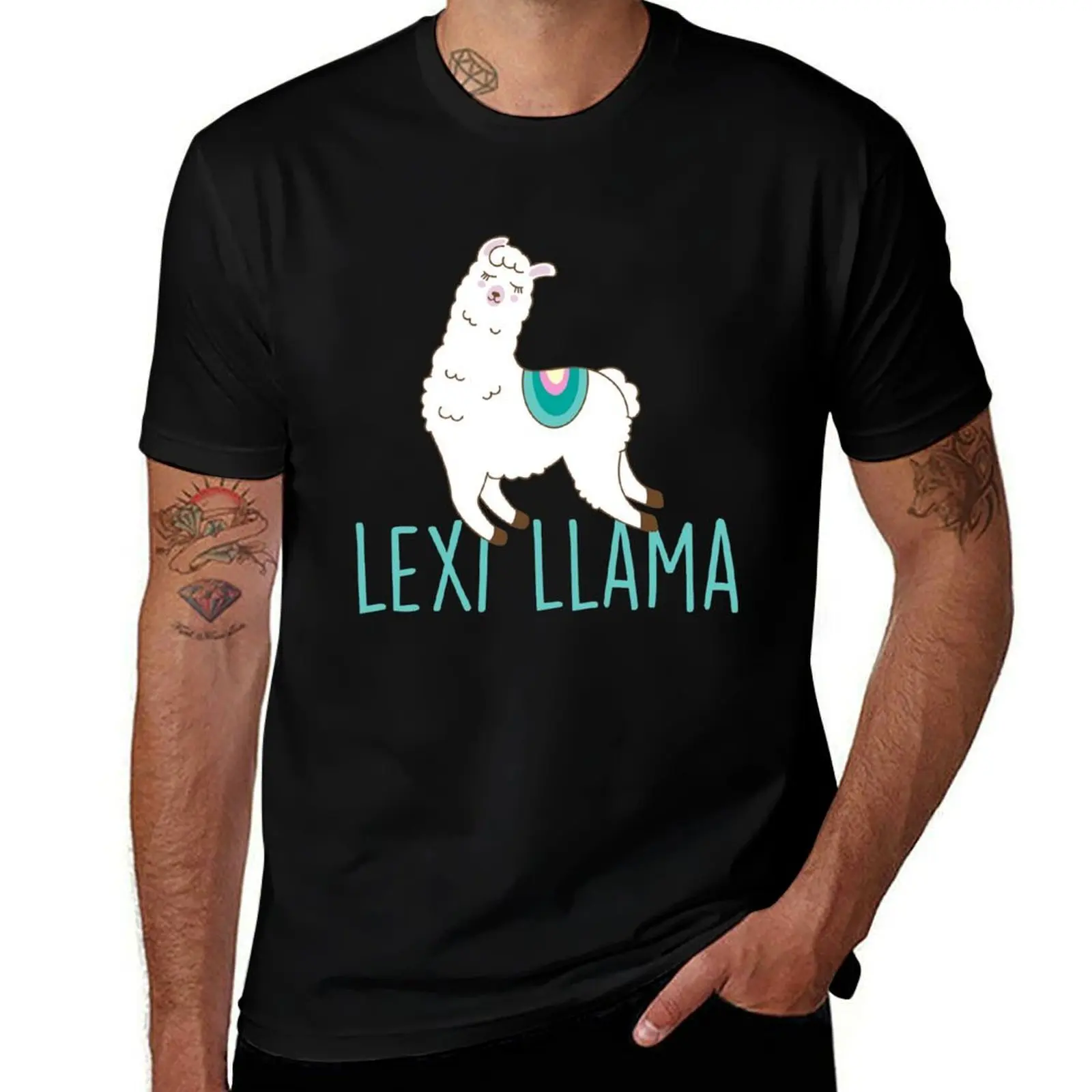 Фото Футболка Lexi Hensler Lexi Llama Легкая повседневная летняя футболка №1