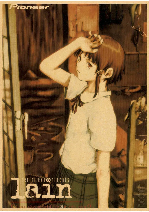 

Серийные эксперименты Адам Плакат Аниме Настенное искусство Домашняя декоративная живопись Декор детской комнаты Наклейка на стену