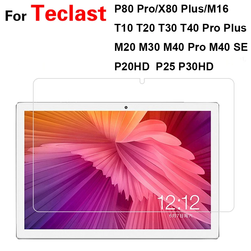 

Закаленное стекло для Teclast M40 SE M20 M30 T40 T30 Pro T10 T20 P20HD P30HD P25 M16 P80Pro X80Plus, пленка для планшета