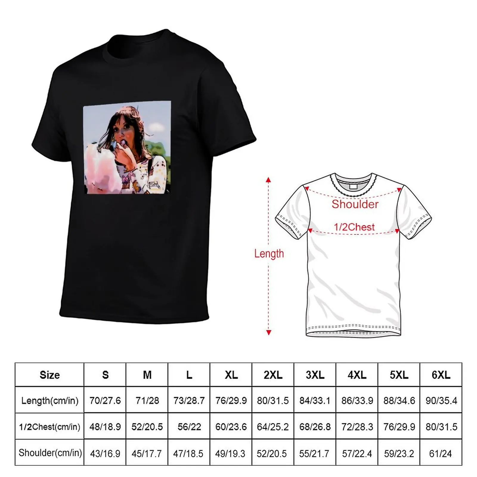 Футболка Shelley Duvall Cotton Candy, простая футболка большого размера (art.: 3920dbebc9ba0) - 3920dbebc9ba0
