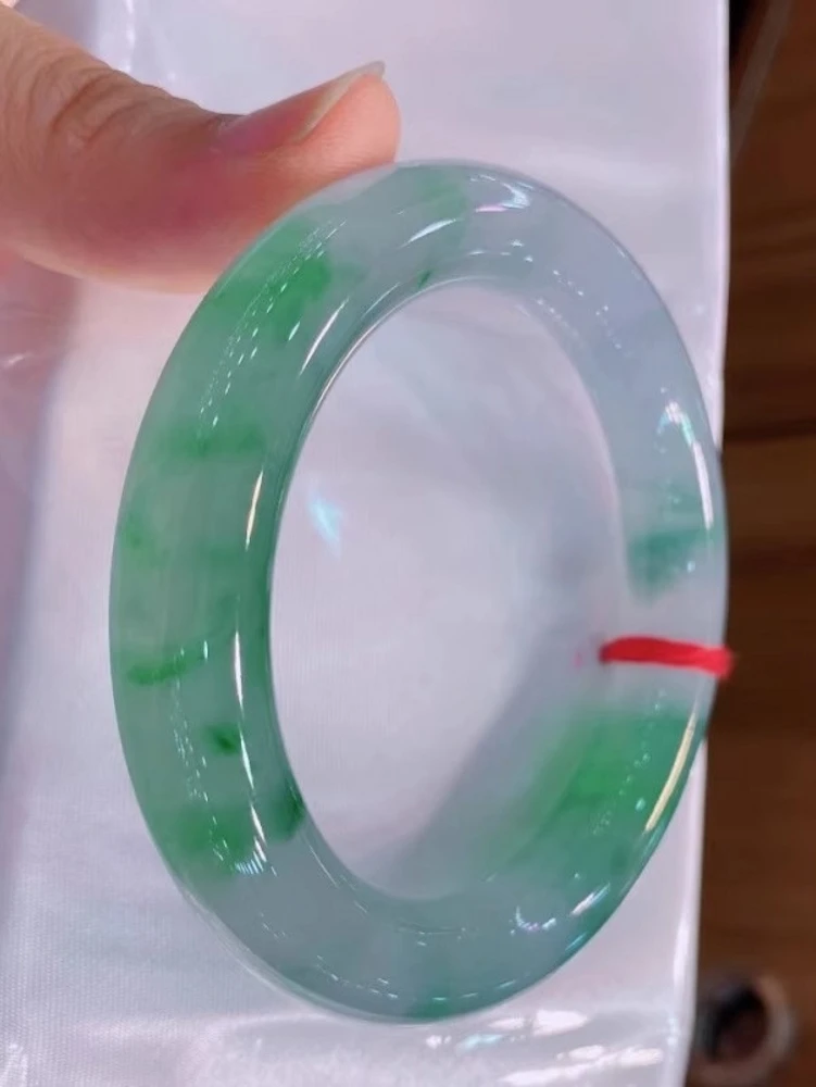 Zhou Z Dafu Myanmar Mine Timber Натуральный лед Плавающий зеленый цветок Изумрудный