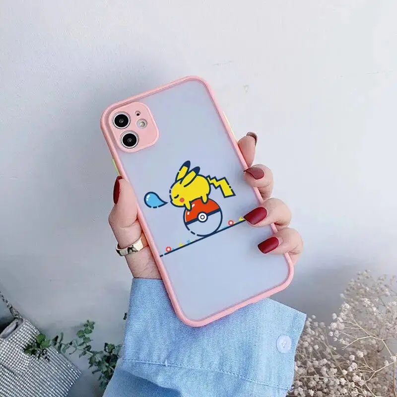 Чехол для телефона с мультяшным покемоном Пикачу iphone 13 12 11 Pro Max Mini XS 8 7 Plus X SE 2020 XR
