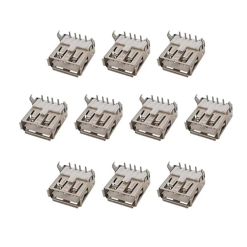 

USB Адаптер 2.0 женский 90 градусов серебристый