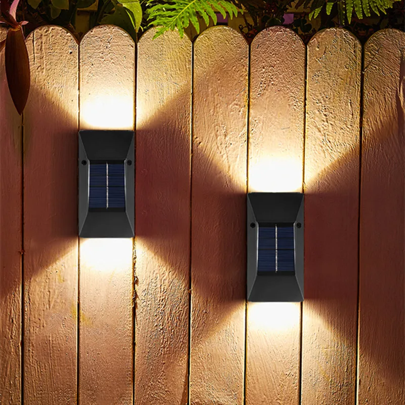 

6 LED Solar Lamp Outdoor LED Lights IP65 Waterproof for Garden Decoration Balcony yard Street Wall Decor Lamps Gardening Light