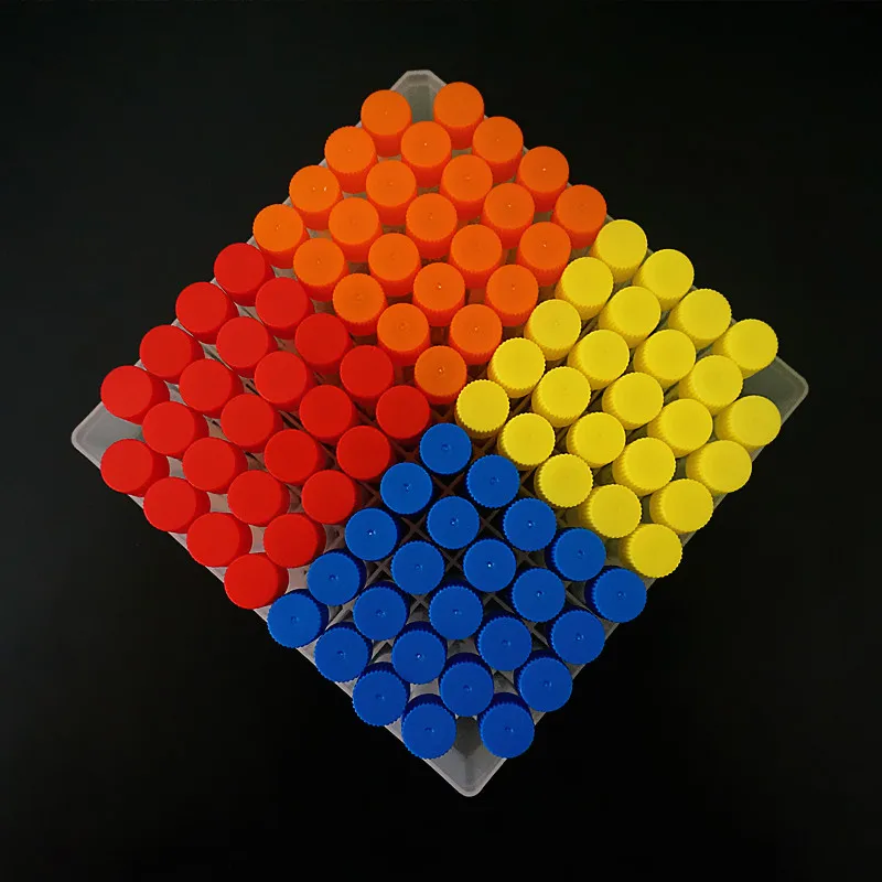 

1Set Include One Piece 100- Lattice Digital Code Storage Box For Store Cryovial+100Pieces 1.8ml Plastic Refrigerating Tube