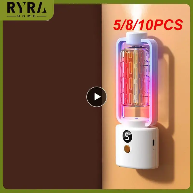 

5/8/10PCS Colorful Lighting Aerosol Dispenser Extended Fragrance Ultrasonic Atomization Automatic Aromatherapy Machine Simple