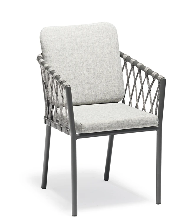 Уличная садовая мебель современный стул для гостиной с алюминиевым ремешком