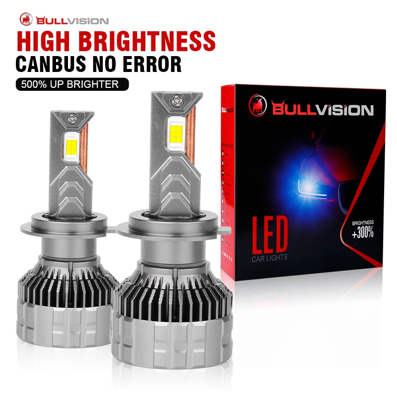 

Bullvision H7 LED Canbus H11 H4 150000LM 300W HB3 9005 HB4 9006 H8 HIR2 LED Car Headlight Bulb Auto Fog Light Motorcycle 6000K