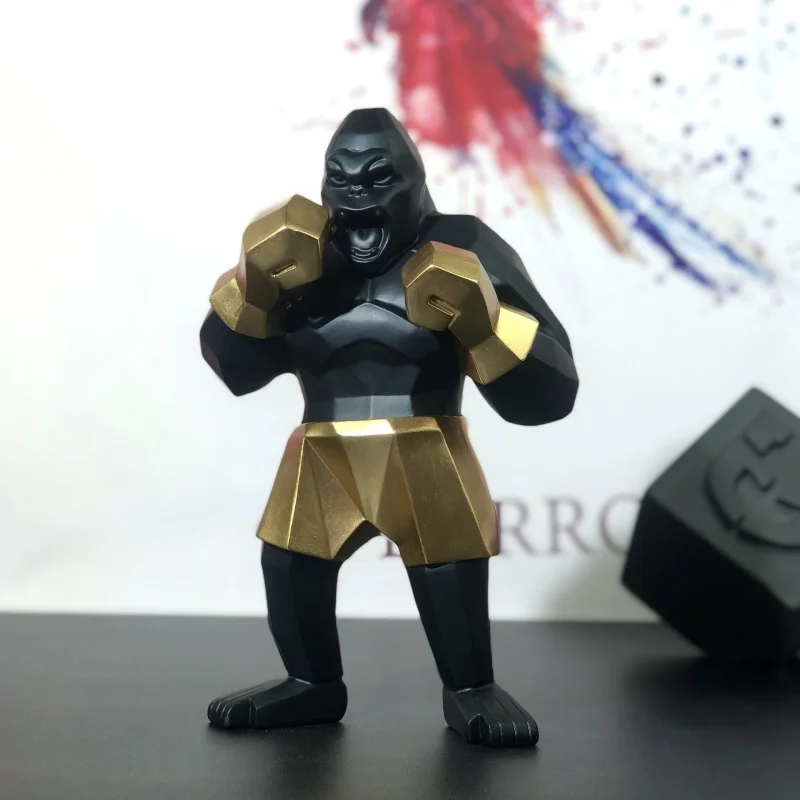 

Украшения из смолы, боксерские украшения King Kong для дома, прихожей, телевизора, кабинета, украшения для новоселья, отличные подарки