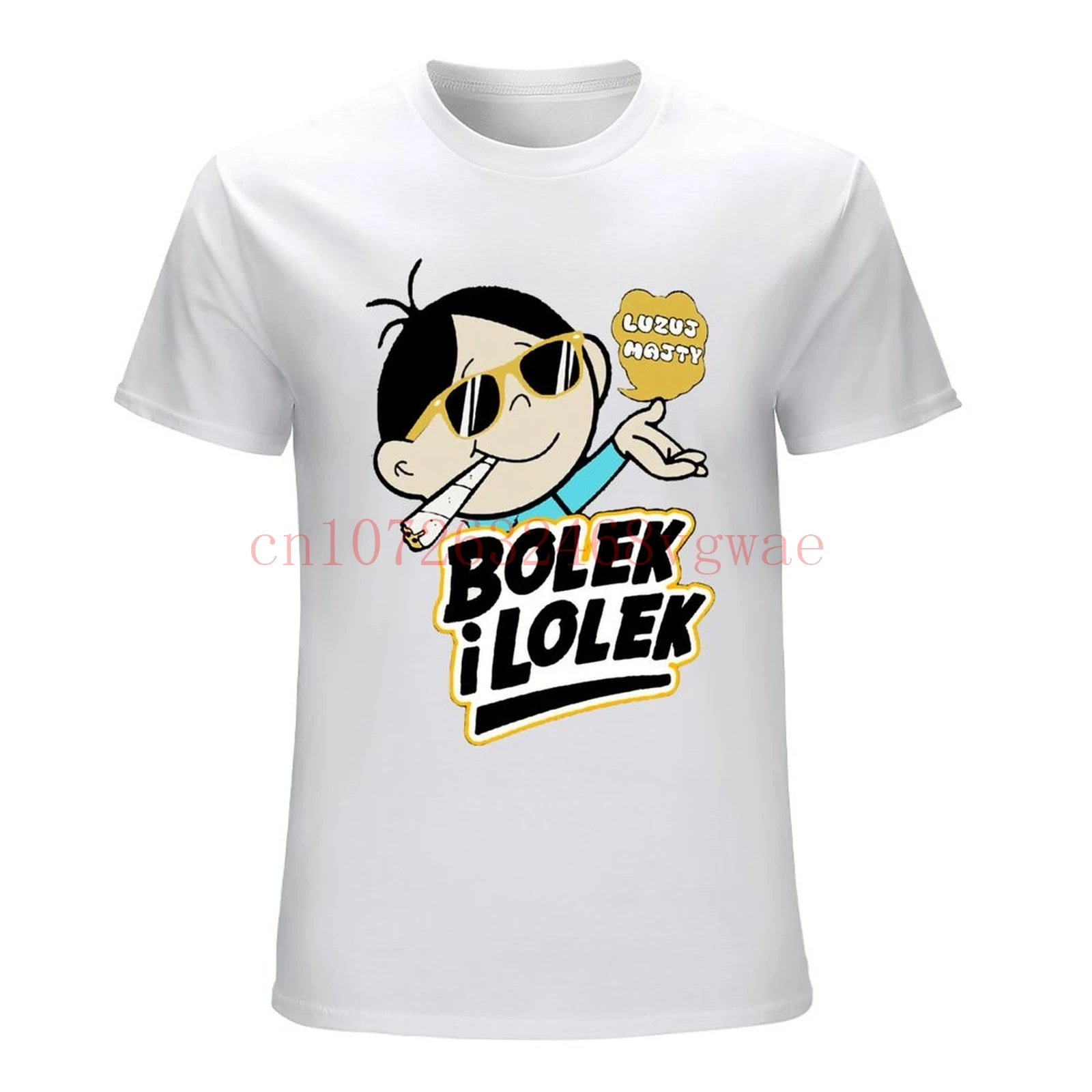 Bolek I Lolek Польша Koszulka Smieszna Польская футболка Polska Bajki Prl Prezent Новая мода Повседневная