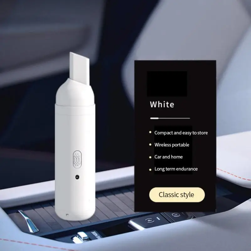 

Портативный автомобильный пылесос, большой портативный пылесос для очистки автомобиля с небольшим USB беспроводным перезаряжаемым мини-пыл...