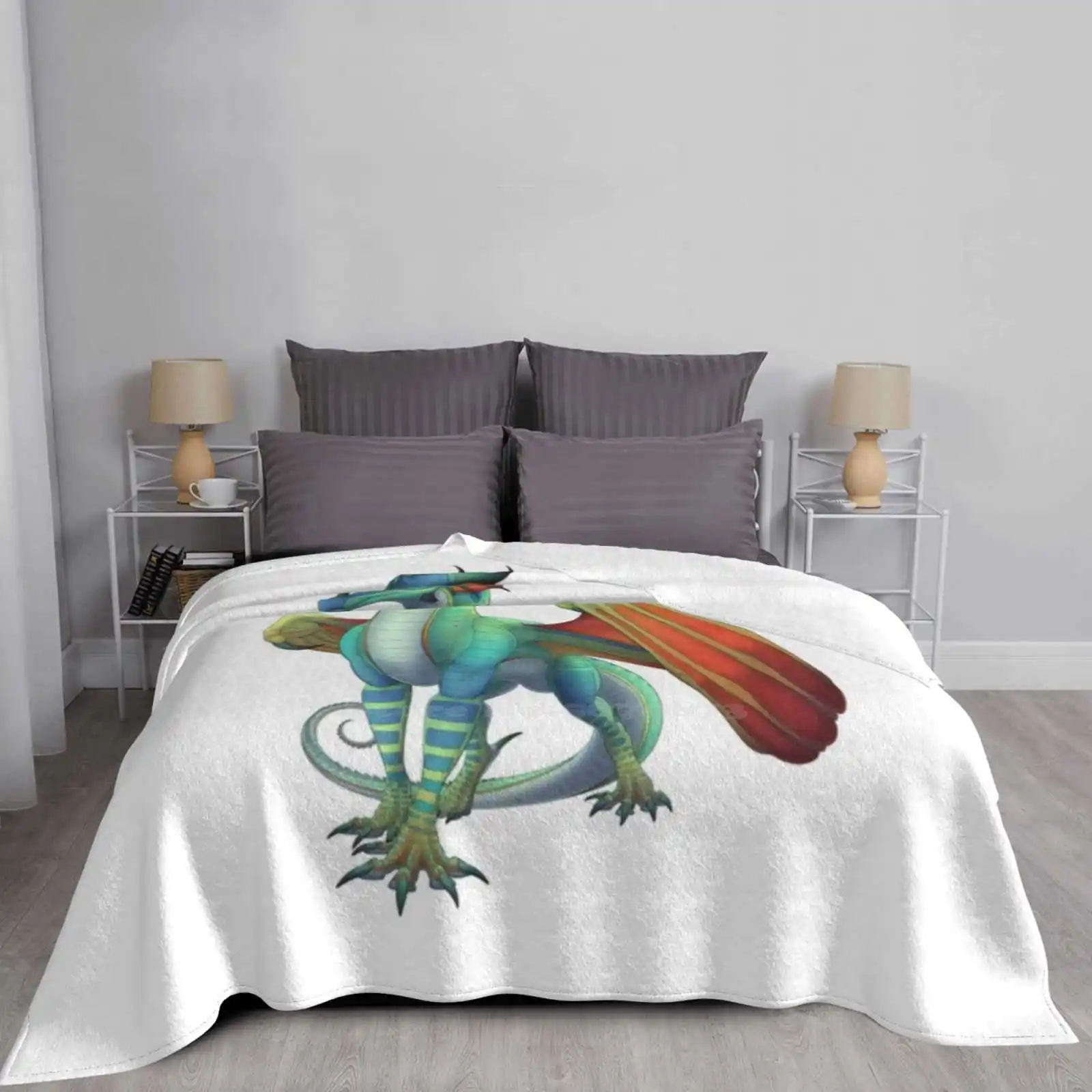 Glory The Rainwing Креативный дизайн Легкое тонкое мягкое фланелевое одеяло Dragon Wings Of Fire