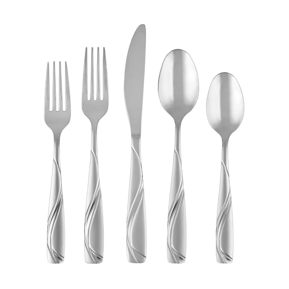 Mercado Sand 45-Piece Flatware Set, Service For 8 Free Shipp