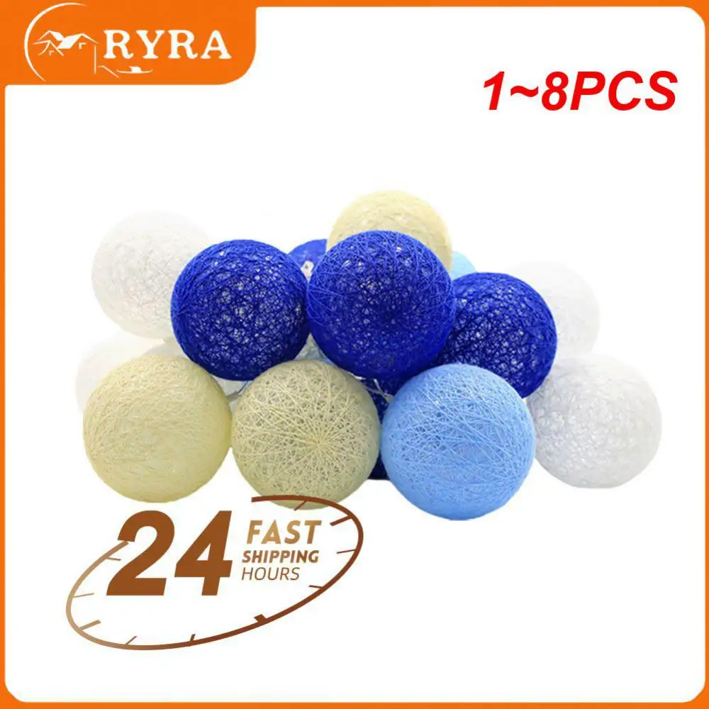 

Гирлянда с хлопковыми шариками, питание от USB/аккумулятора, 1-8 шт.