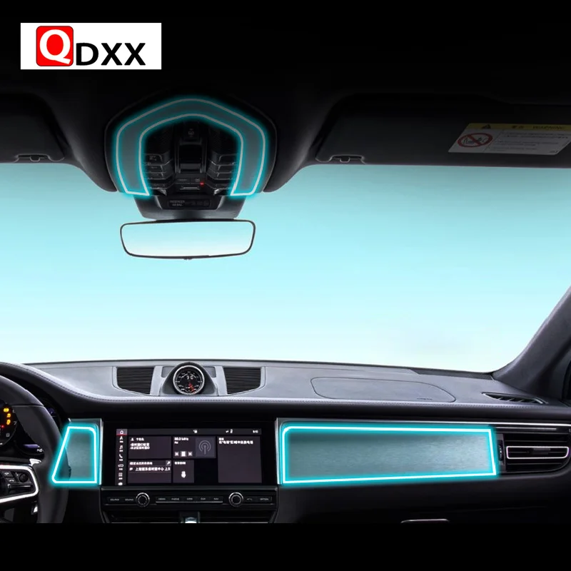 

For Porsche Macan 2014-2020Car Interior Center console Transparent TPU Protective film Anti-scratch Repair film Refit Accessorie
