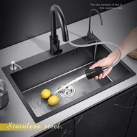 stainless steel kitchen sink drain basket strainer shelf faucet black kitchen sink filter organizer cocina home improvement