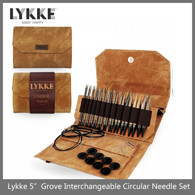 Набор сменных круглых вязальных спиц LYKKE 5 дюймов (12 см)