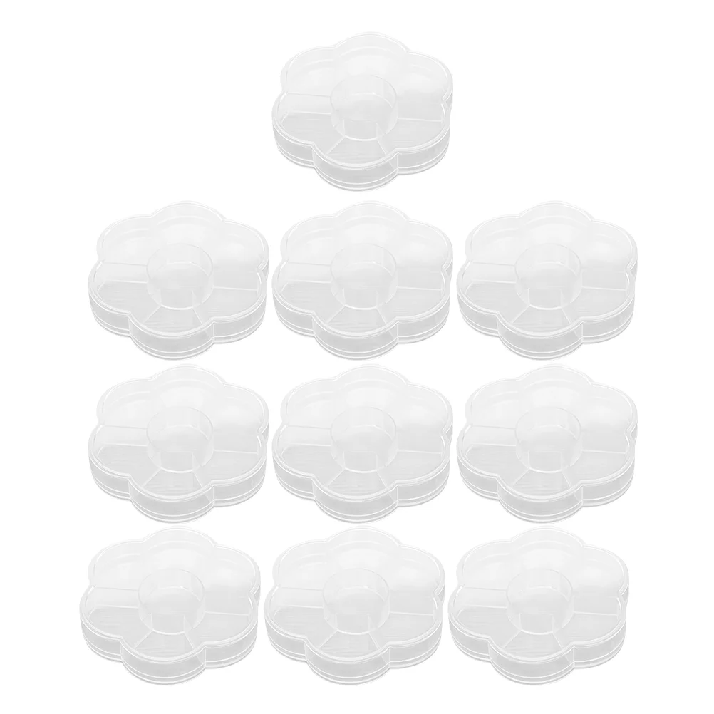 10 шт. коробка для хранения ювелирных изделий органайзер колец контейнеры бисера