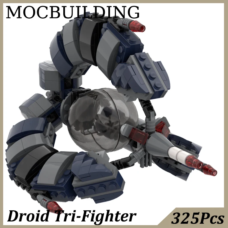 Дроид истребитель самолет Военная Модель автомобиль MOC строительные блоки кирпичи игрушки для детей подарок на день рождения