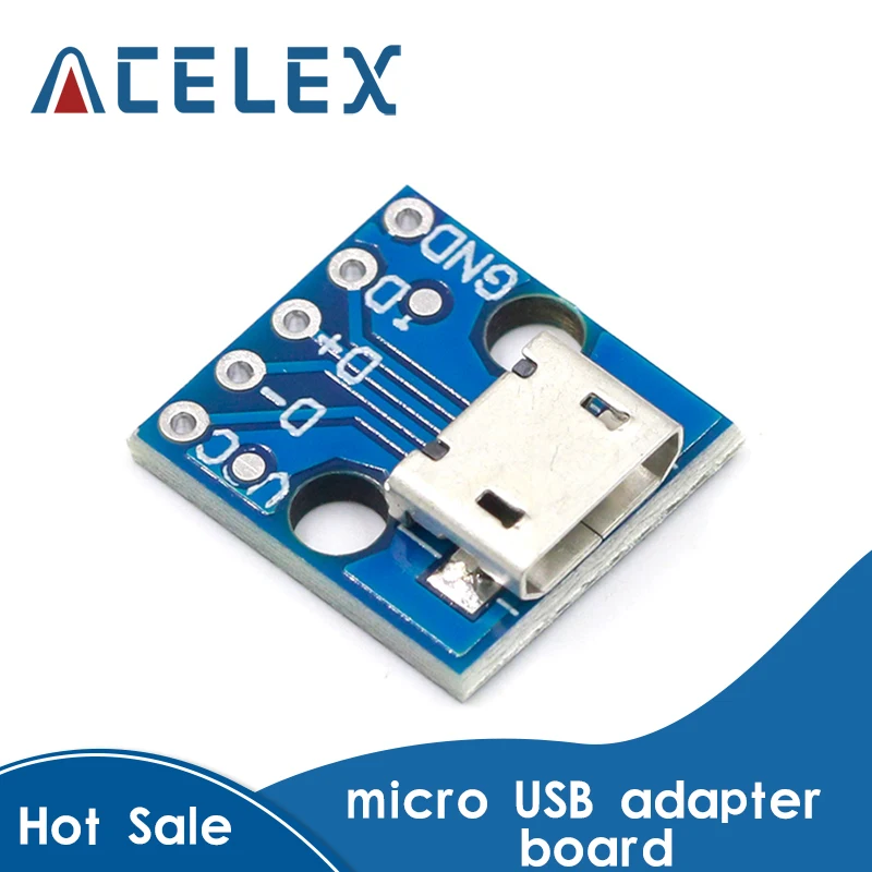 5Pcs CJMCU Micro USB Board Power Adapter 5V Breakout Switch Interface Module For Arduino
