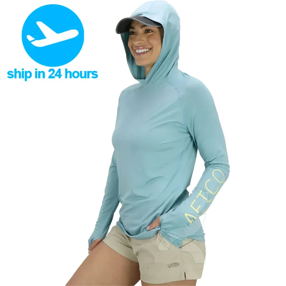 Женская футболка с капюшоном длинным рукавом и