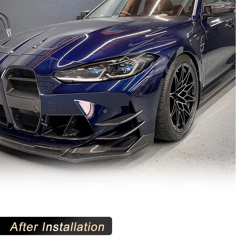 Автомобильные передние бамперы боковые удлинители для BMW G80 M3 G82 G83 M4 2D 4D 2021 2022 из