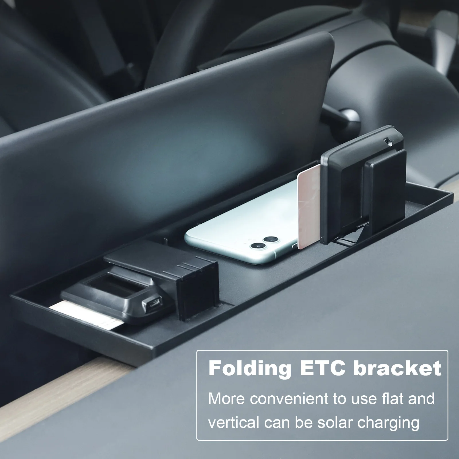

Concealed Storage Tray For Model 3/Y Center Screen Console Tray Organizer Easy To Install Car Tissue Holder Magnetic Storage Tra