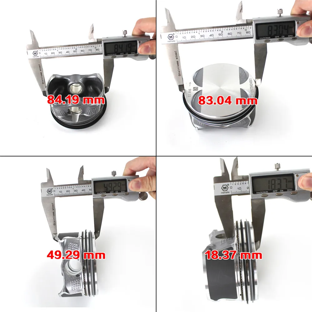 Комплект колец с 4 поршнями Φ 84 мм для BMW E60 E87 E90 118i 120i 320i 520i X3 N46B20B двигатель 11257562451
