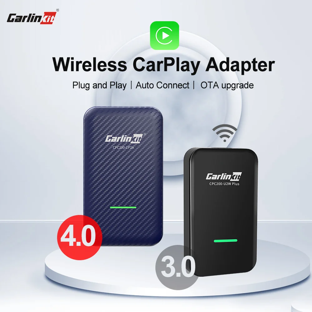 

CarlinKit 4.0 Wireless Android Auto Adapter Wireless Apple CarPlay Ai Box USB Dongle For Audi VW Benz Kia Honda Toyota Ford Ford