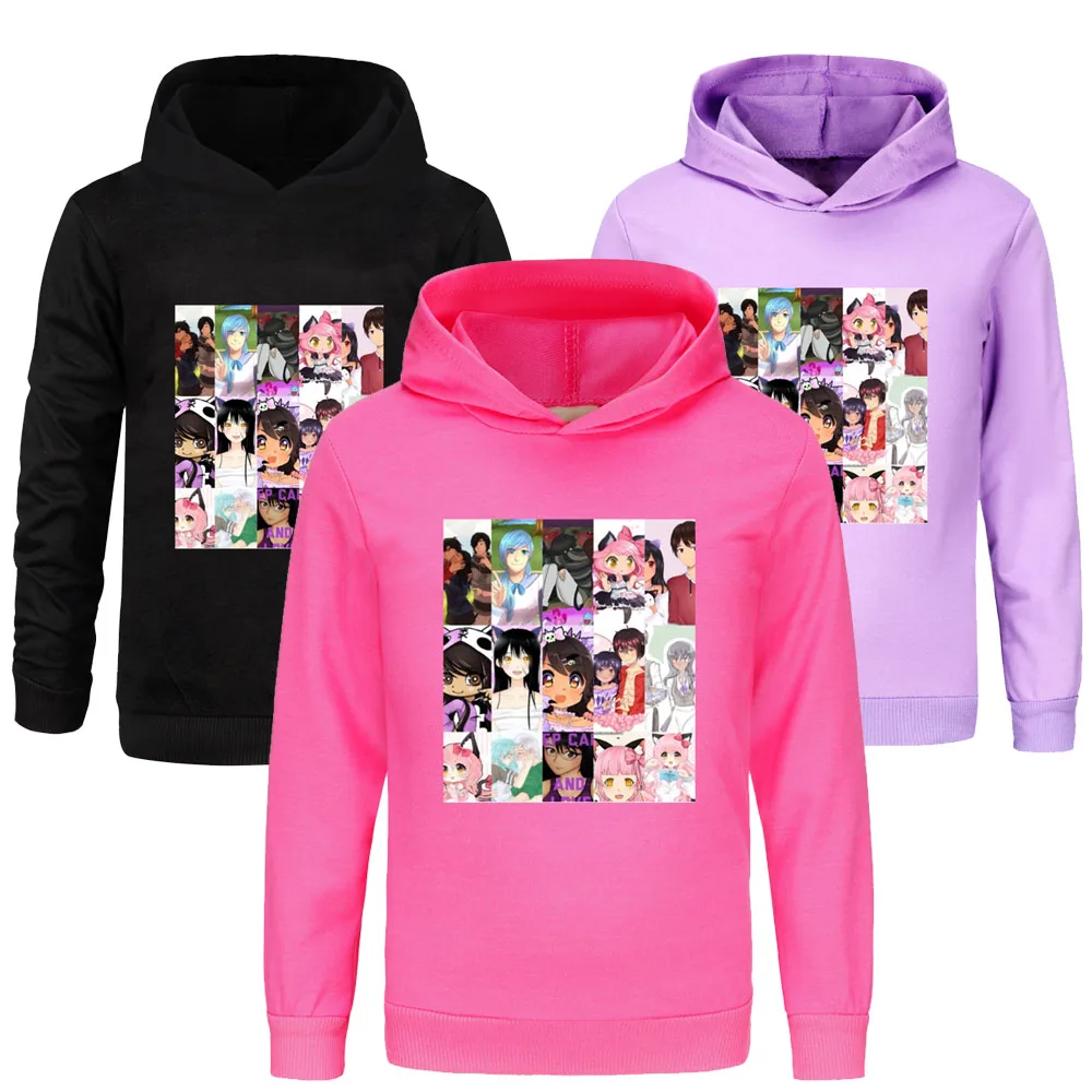 Толстовка с капюшоном APHMAU Модный пуловер надписью Аниме Манга мультфильмы для