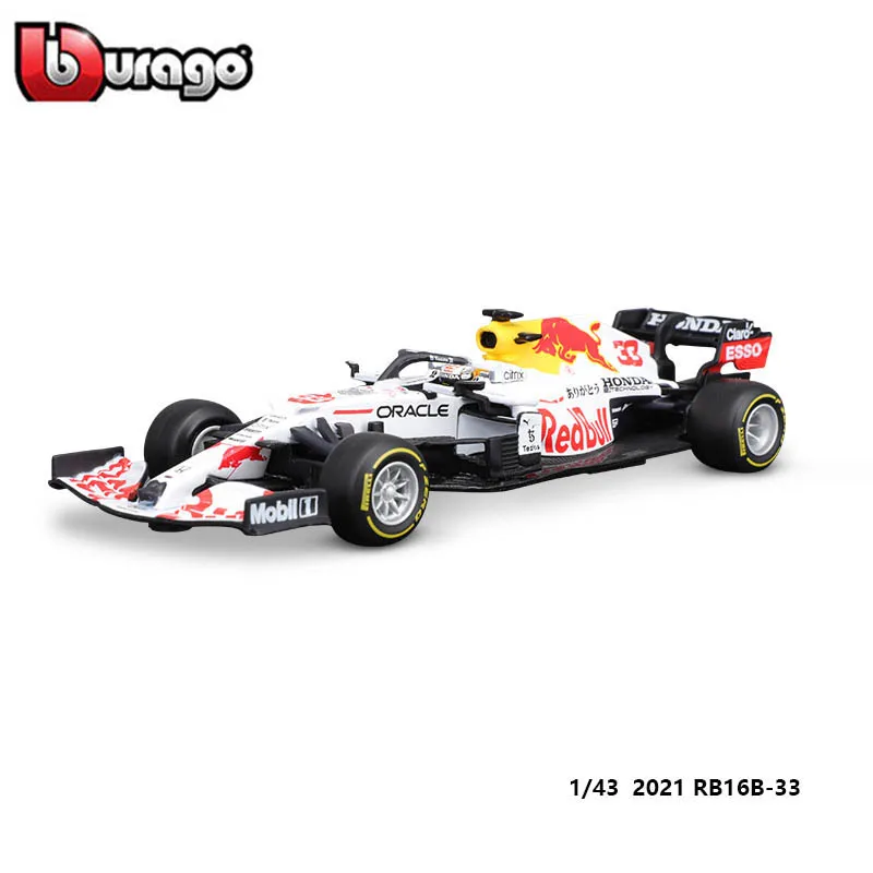 

Модель гоночного автомобиля Bburago 1:43 2019 2021 RB16B RB15 RB14 RB13 RB12 #33 #3 F1