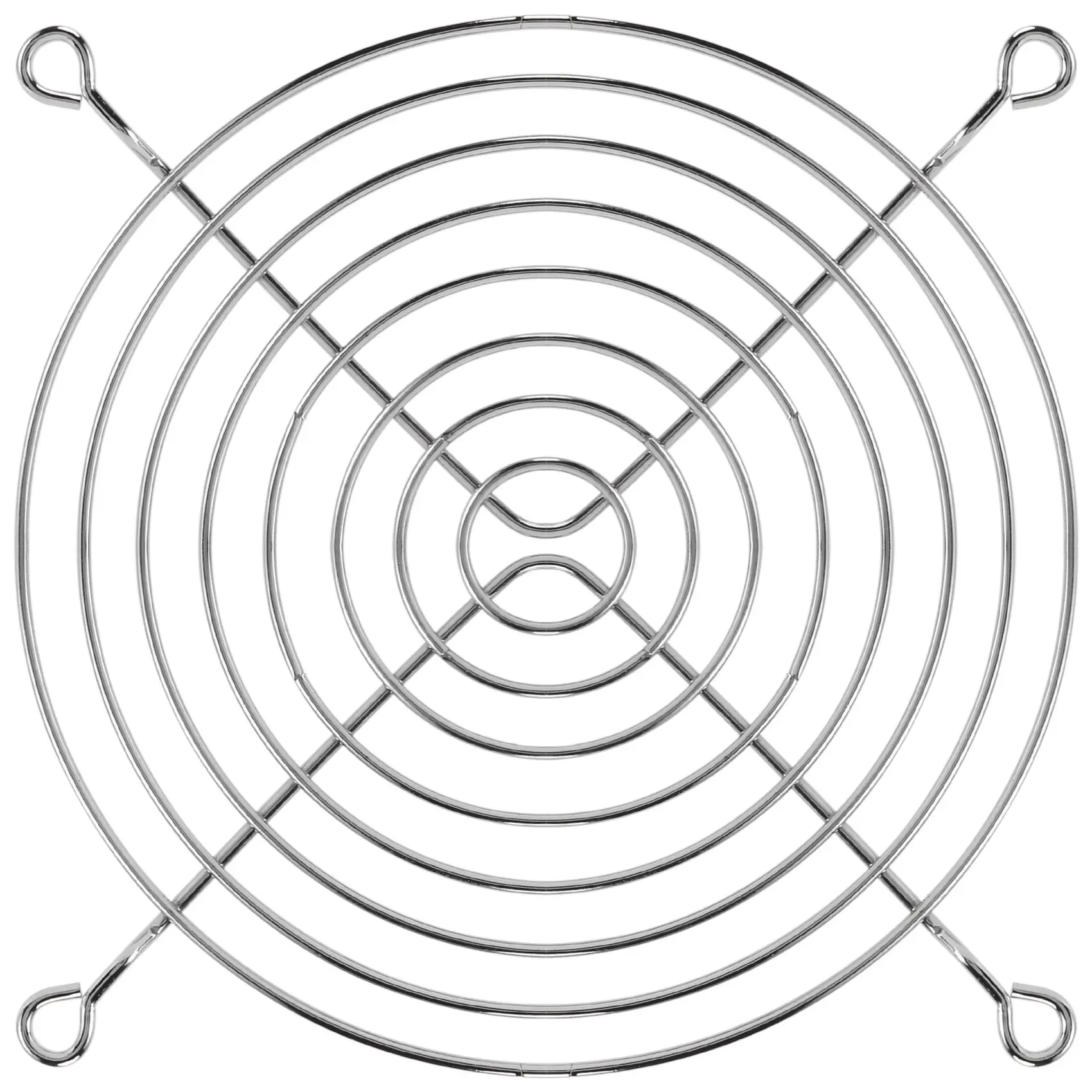 

PC DC Fan Grill Protector Metal Finger 120mm 12cm Silver Tone