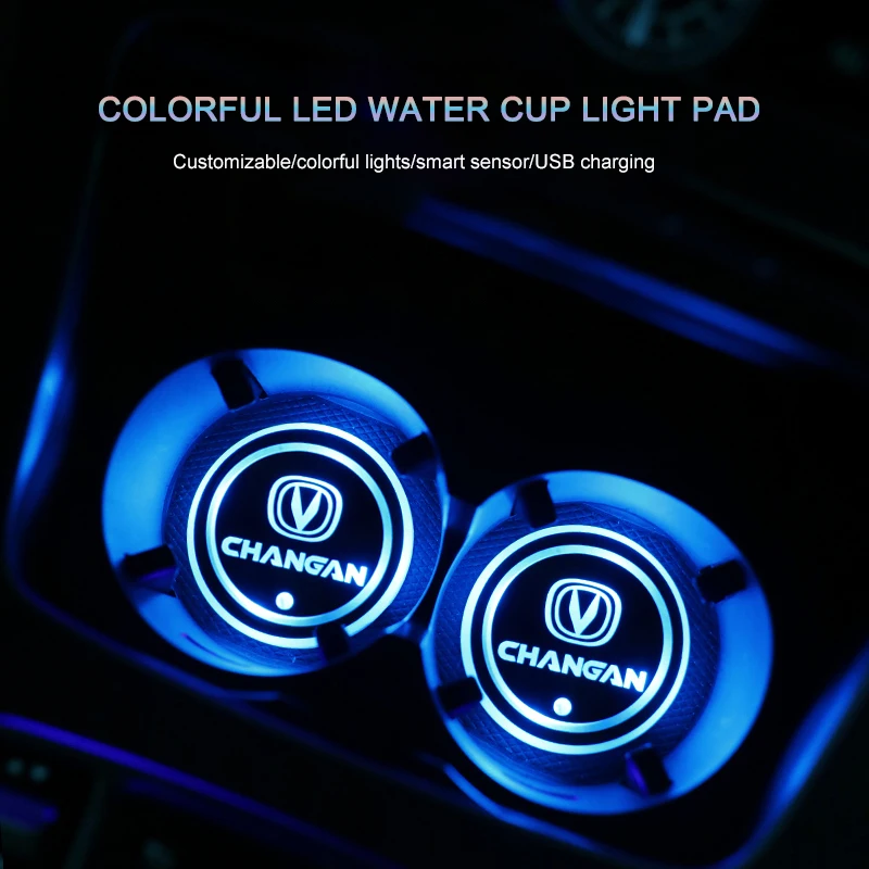 

Car Led Lights Interiors Accessories Colorful Water Coaster Decorate Supplies Ambient Light For Bmw Mercedes Audi VW Ford Honda