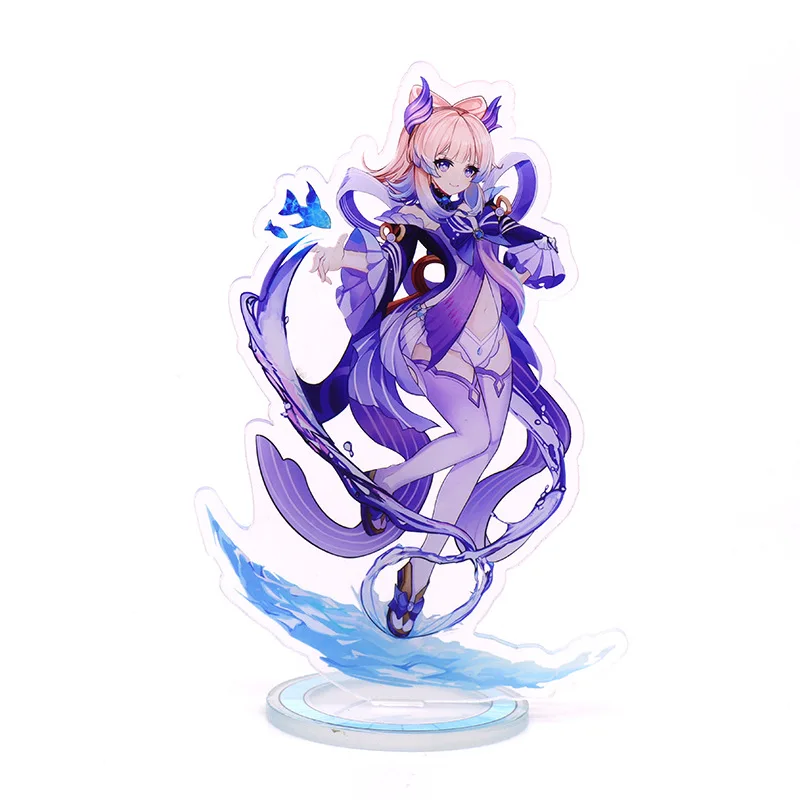 

Popular Anime Genshin Impact Cosplay Stand Acrylic Figure Kamisato Ayato Sangonomiya Kokomi Diy Model Plate Desk Decor Prop Gift