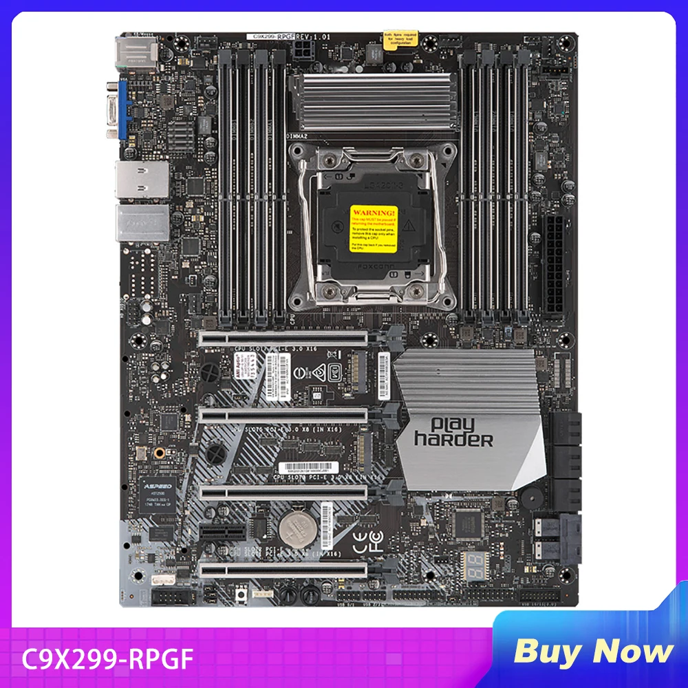 C9X299-RPGF For Supermicro High-end Desktop Overclock Motherboard i7 i9 X-series Processor Non-ECC PCI-E3.0 M.2 LGA-2066 DDR4