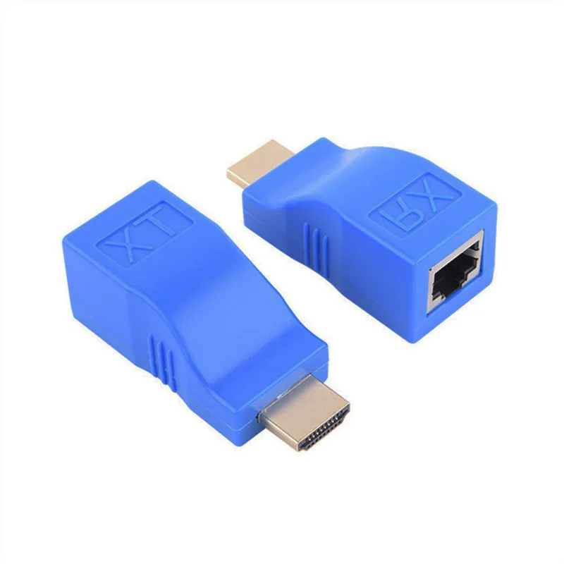 

Hot Selling New Arrival HDMI RJ45 Network Extender 30M HDMI to RJ45 Cable Converter Splitter Repeater by Cat 5e Cat 6 1080P