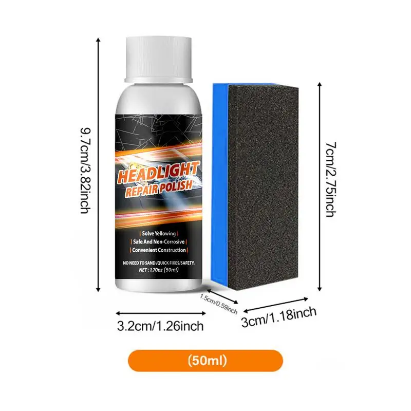 Жидкий лак для ремонта автомобильных фар 50 мл
