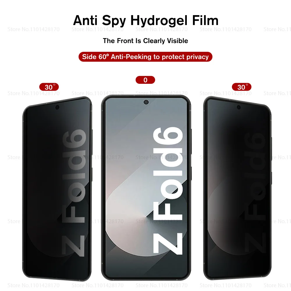 8To1 конфиденциальная антишпионская гидрогелевая пленка для Samsung Galaxy Z Fold 6 5G