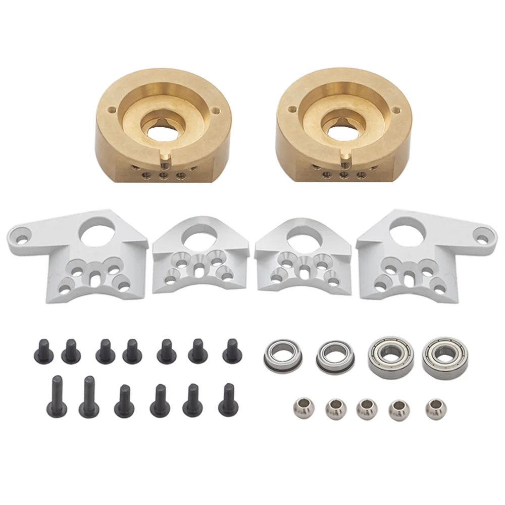 

2шт AR60 передние технические латунные грузы противовес для 1/10 RC Rock Crawler Car Axial RR10 Wraith Spawn SMT10