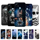 Чехол для Realme C12 C25 C25S 7i Global, силиконовый чехол для Realme Narzo 20 30A, искусственный чехол, чехол, чехол для Льва, тигра, волка, кошки
