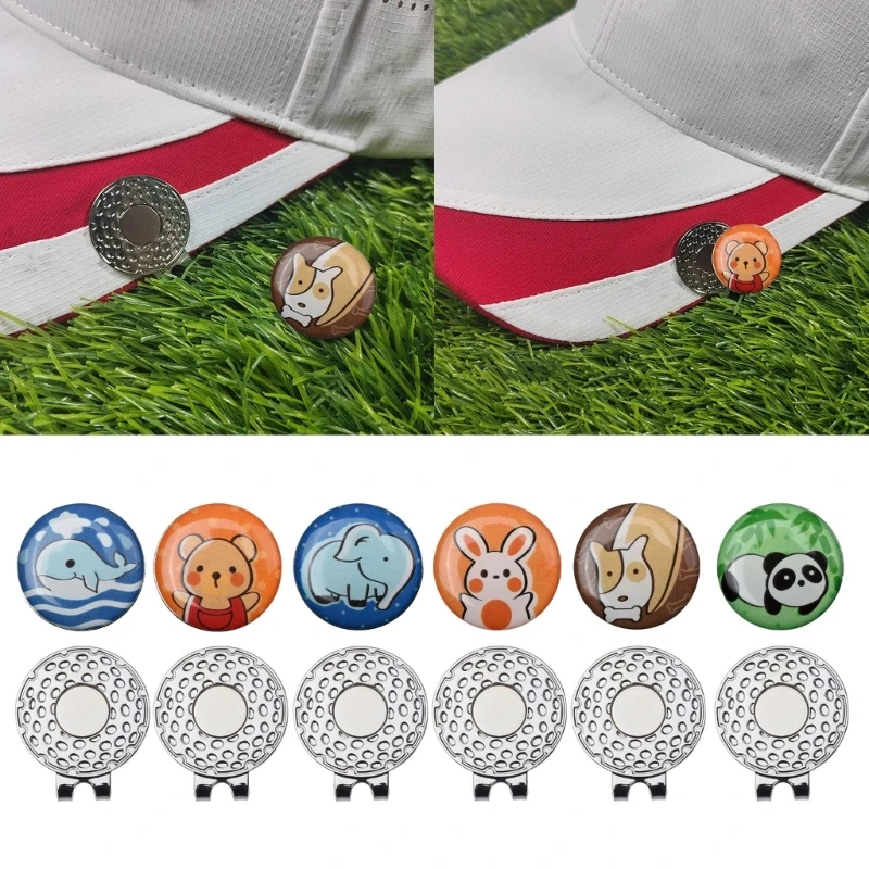 

Golf Ball Marker with Hat Clip Set Men Women Fun Gift for Golf Lover