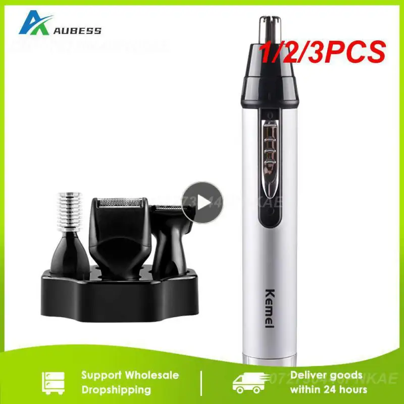 

1/2/3PCS Rechargeable Nose Hair Trimmer Electric Removal Clipper Razor Shaver Trimmer Epilators High Quality Eco-Friendly