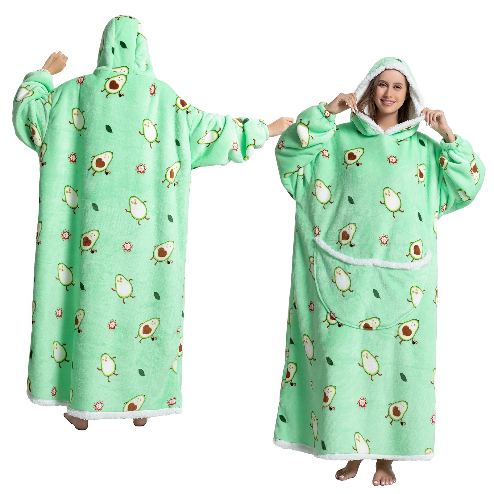 

Hoodie Blanket Oversized Sherpa Wearable Blanket Sweatshirt Wearable Blanket Sweatshirt Oversized Hoodie For Women Men Boys