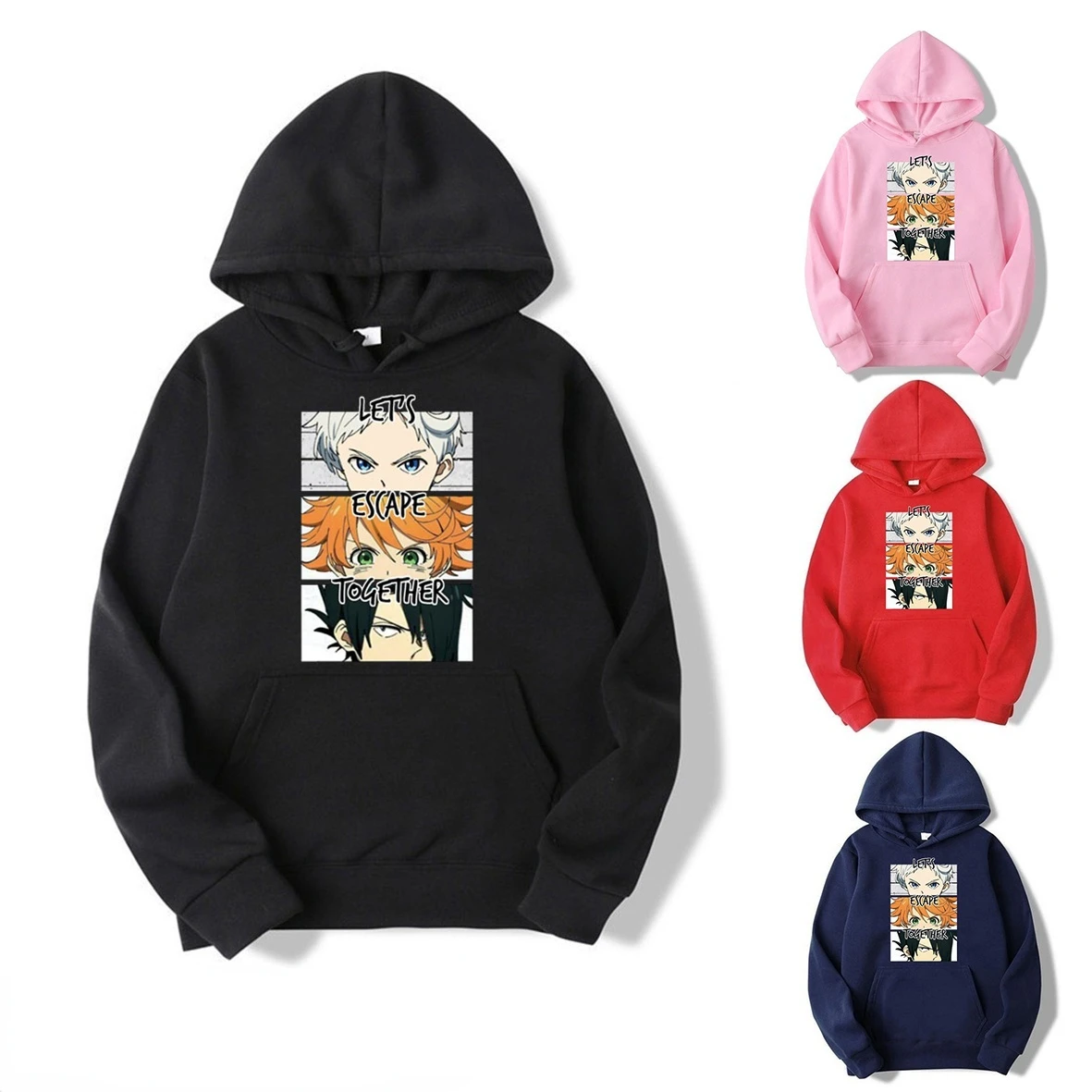 

The Promised Neverland Hoodies Japanese Anime Pullover Sweatshirt
