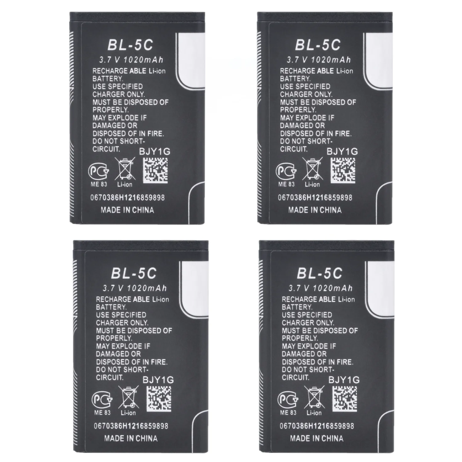 Фото Аккумулятор BL-5C для Nokia 1100, 1110, 1200, 1208,1209,1280, 1600, 2600, 2700, 3100, 3110, 3120, 3555, 3650, 6230i, n70, n72 №3