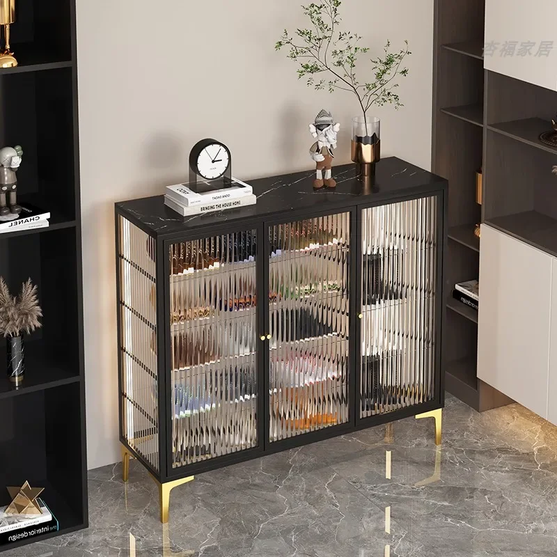 Многослойный шкаф для обуви современная прозрачная полка хранения в гостиной