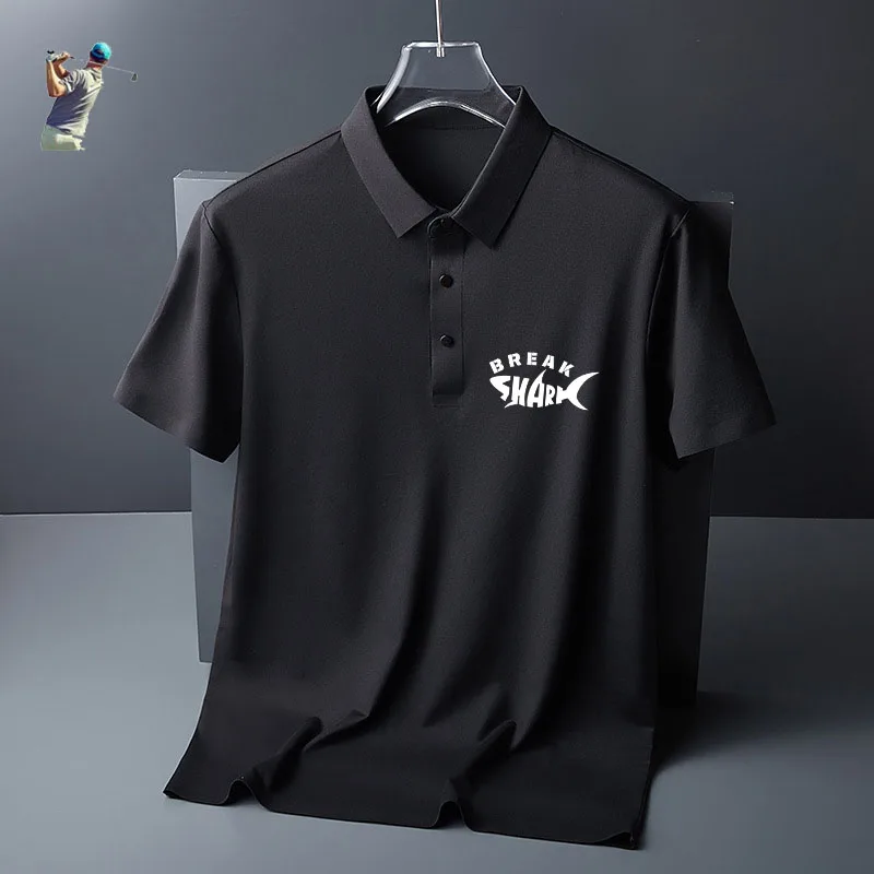

Summer Men's Golf Shirts Quick-Drying Breathable Short Sleeve Top Golf Wear