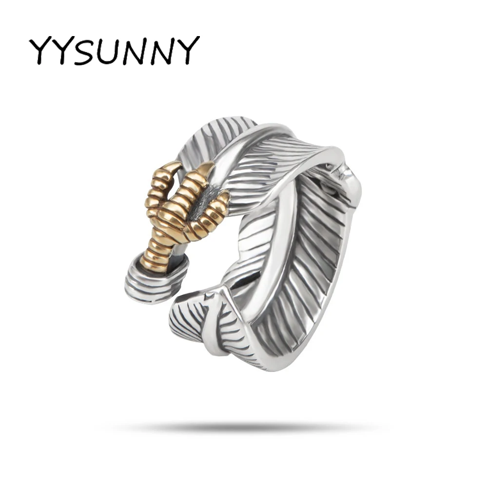 Модное мужское кольцо YYSUNNY из серебра 925 пробы открытое заявление ювелирные