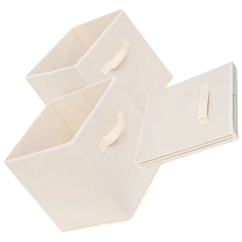 

3 Pcs Toy Container Household Sundries Container Sundries Organizer Non-woven Fabric Desk Boxes Decorative Storage Bins