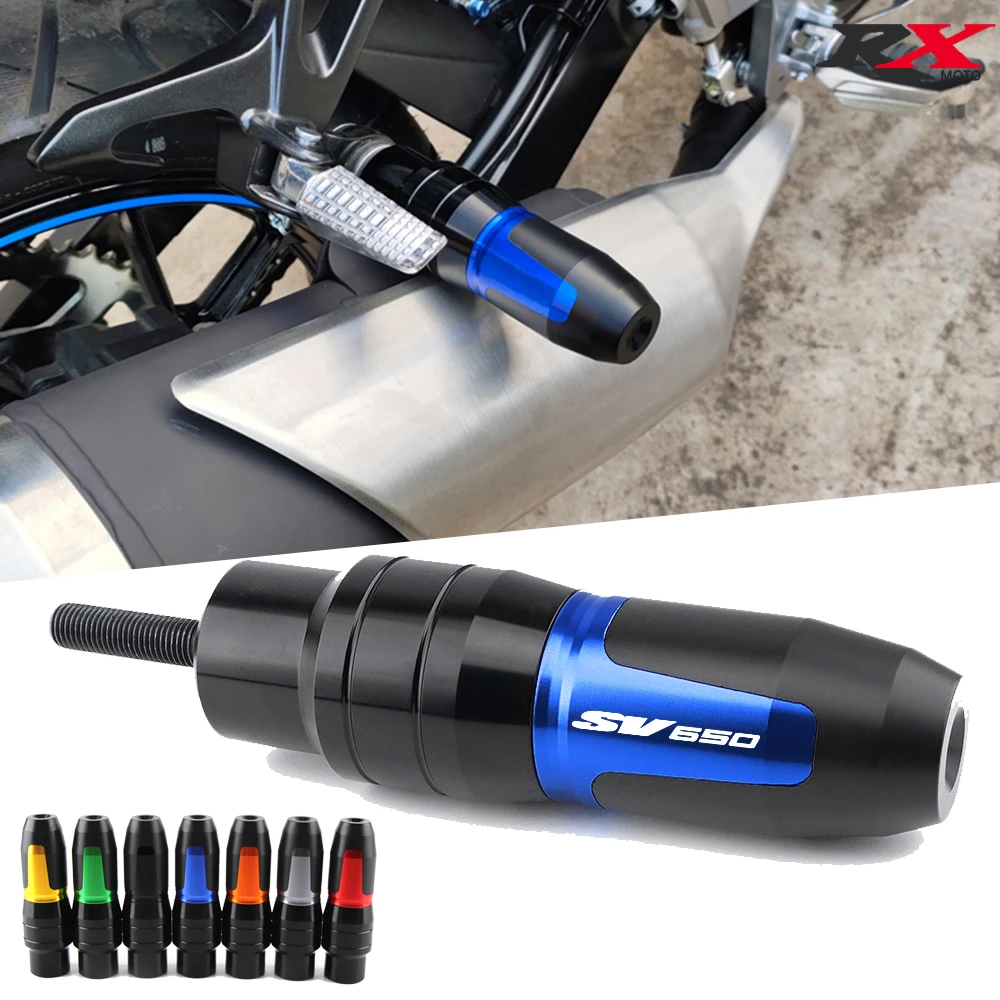 

Latest SV650S SV 650 S/X 1999-2018 SV650X 2018-2020 Motorcycle CNC For Suzuki Crash Pads Exhaust Sliders Frame Crash Protector